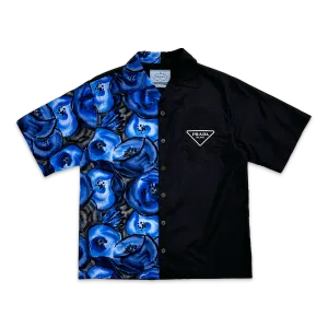 Double Match Bowling Shirt Black Blueberries