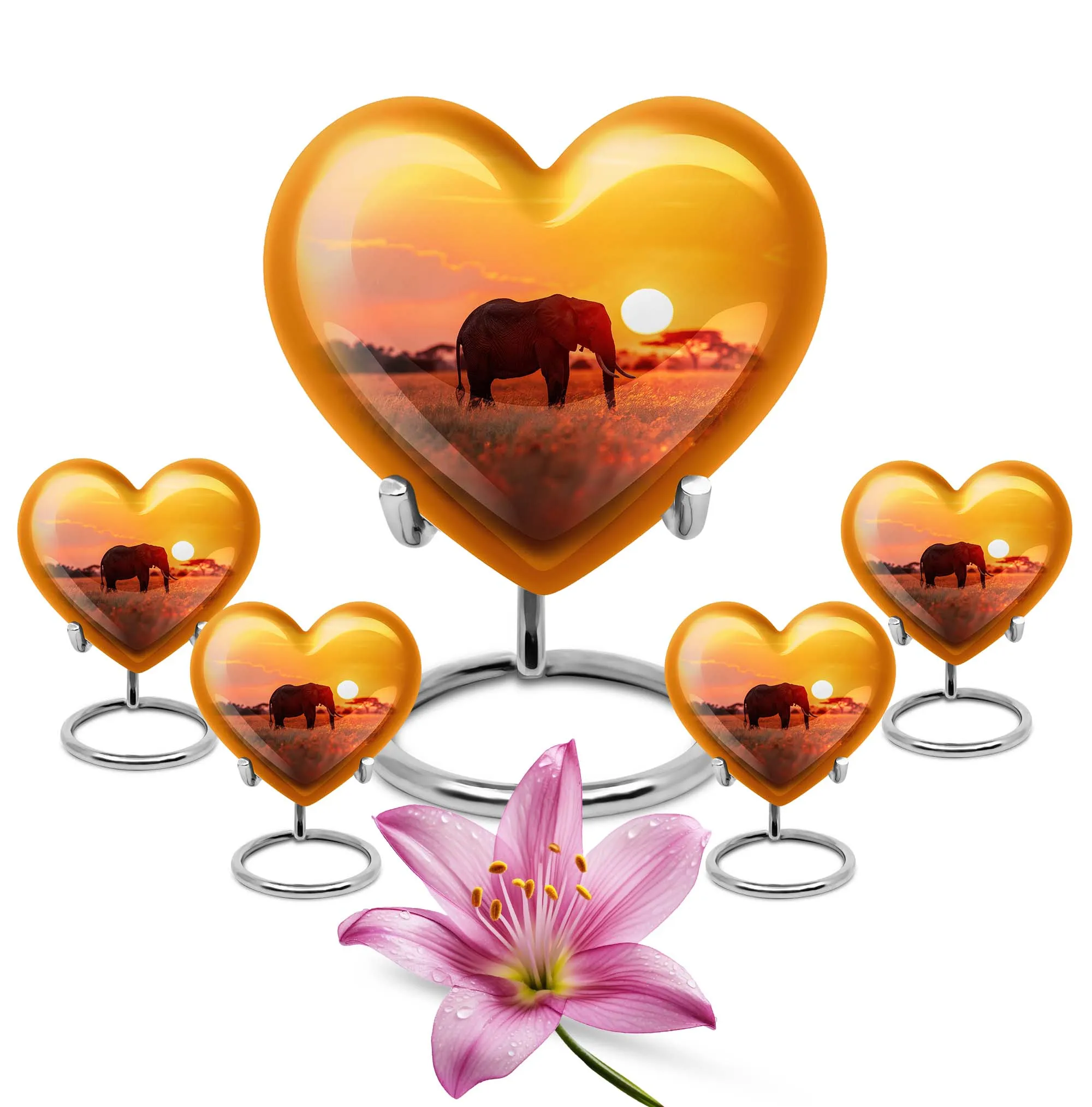 Elephant Urn Serenity: Substantial Offering for Male Cremation