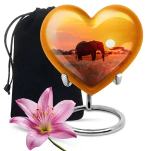 Elephant Urn Serenity: Substantial Offering for Male Cremation