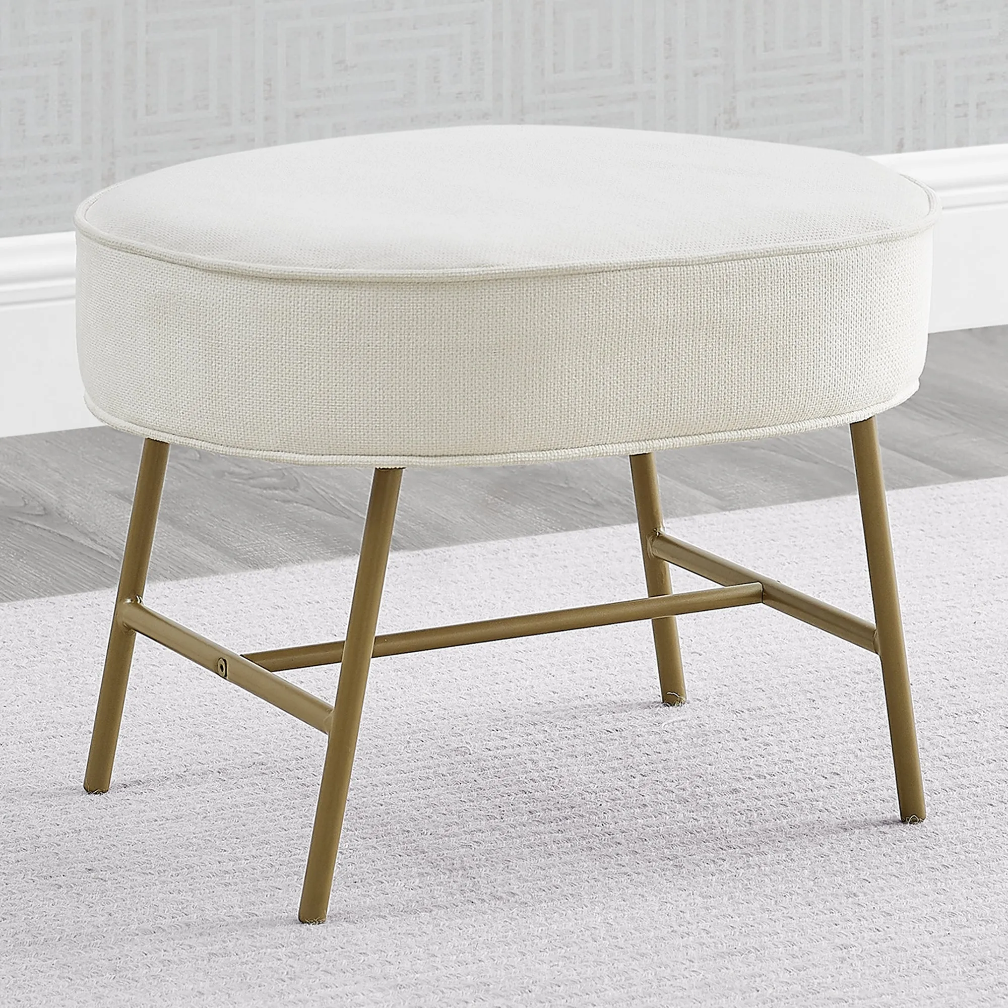 Ella Ottoman with LiveSmart Evolve Fabric