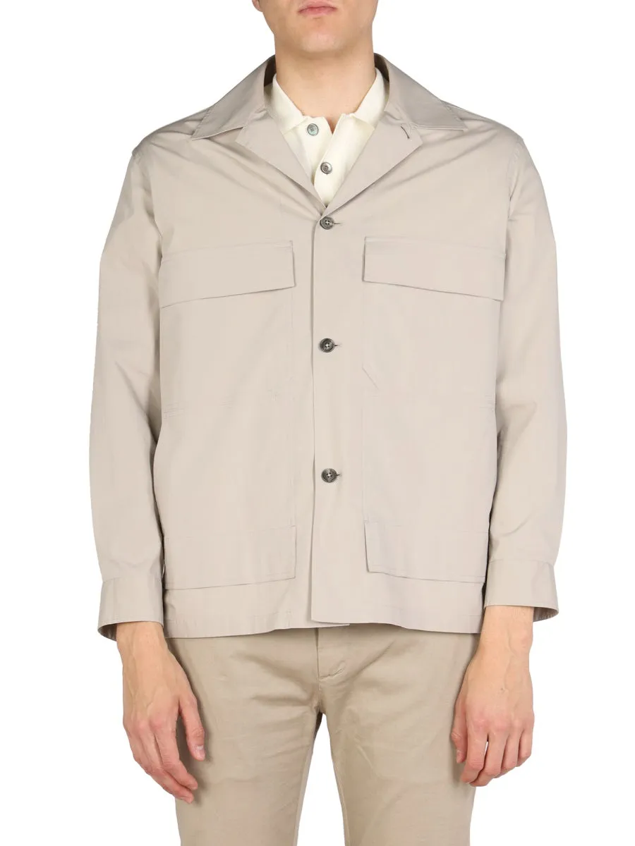 Ermenegildo Zegna Pocket Detailed Buttoned Overshirt