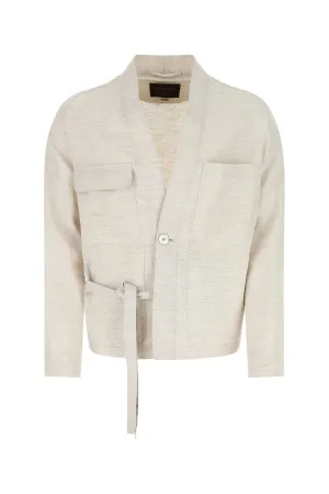 Ermenegildo Zegna Tie Detailed V-Neck Blazer