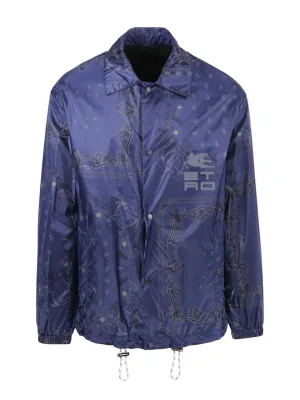 Etro Logo Detailed Paisley Print Jacket