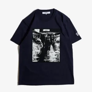 FDMTL | DENIM PRINT TEE { NAVY