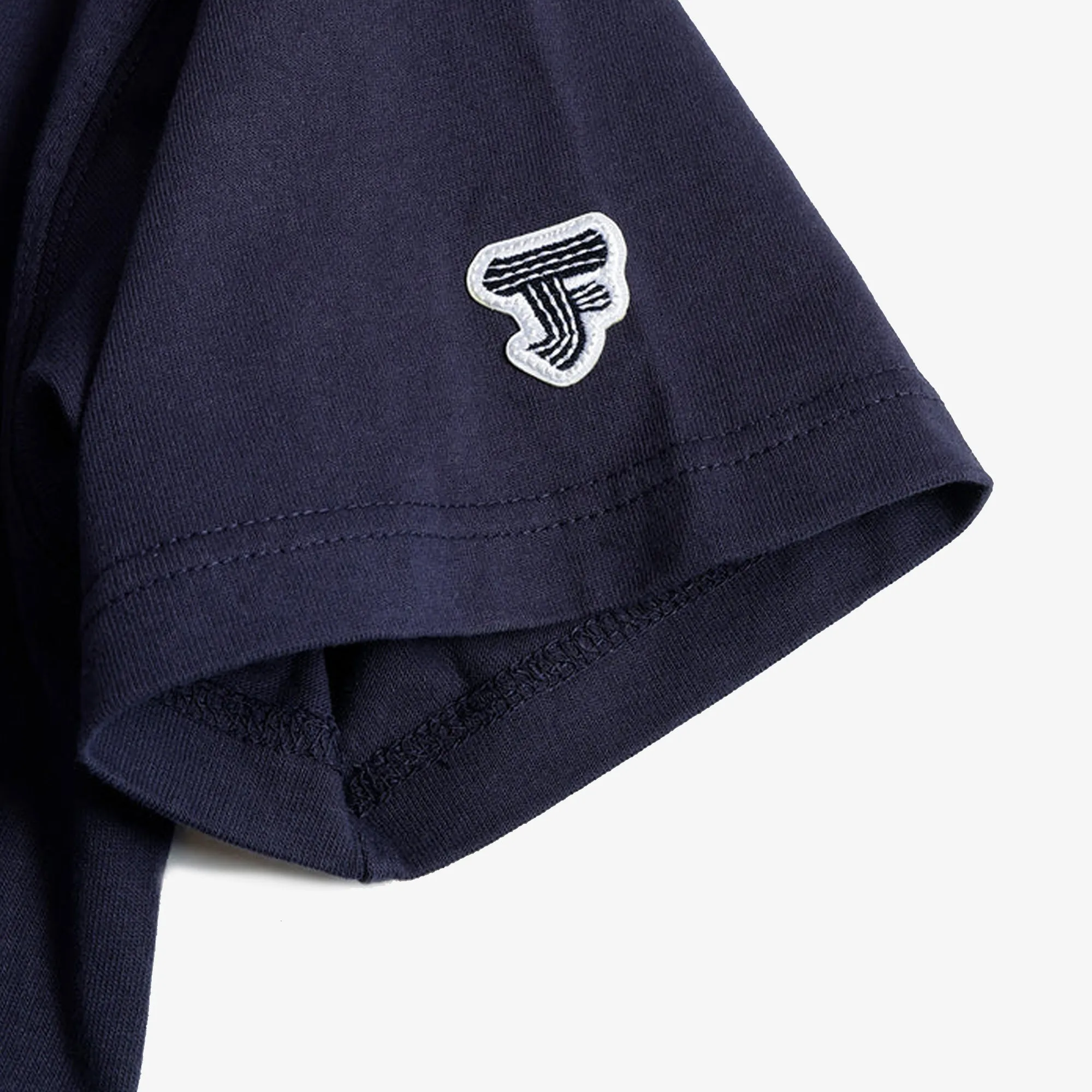 FDMTL | DENIM PRINT TEE { NAVY