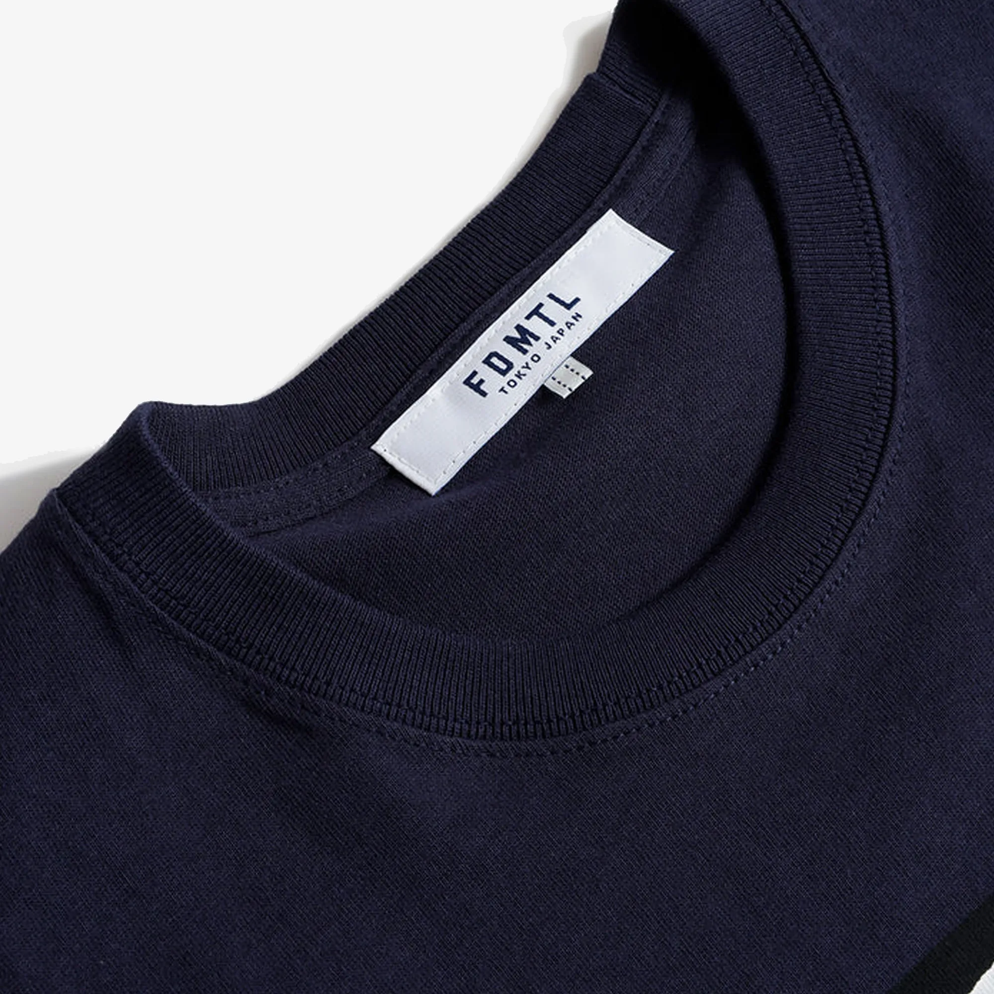 FDMTL | DENIM PRINT TEE { NAVY