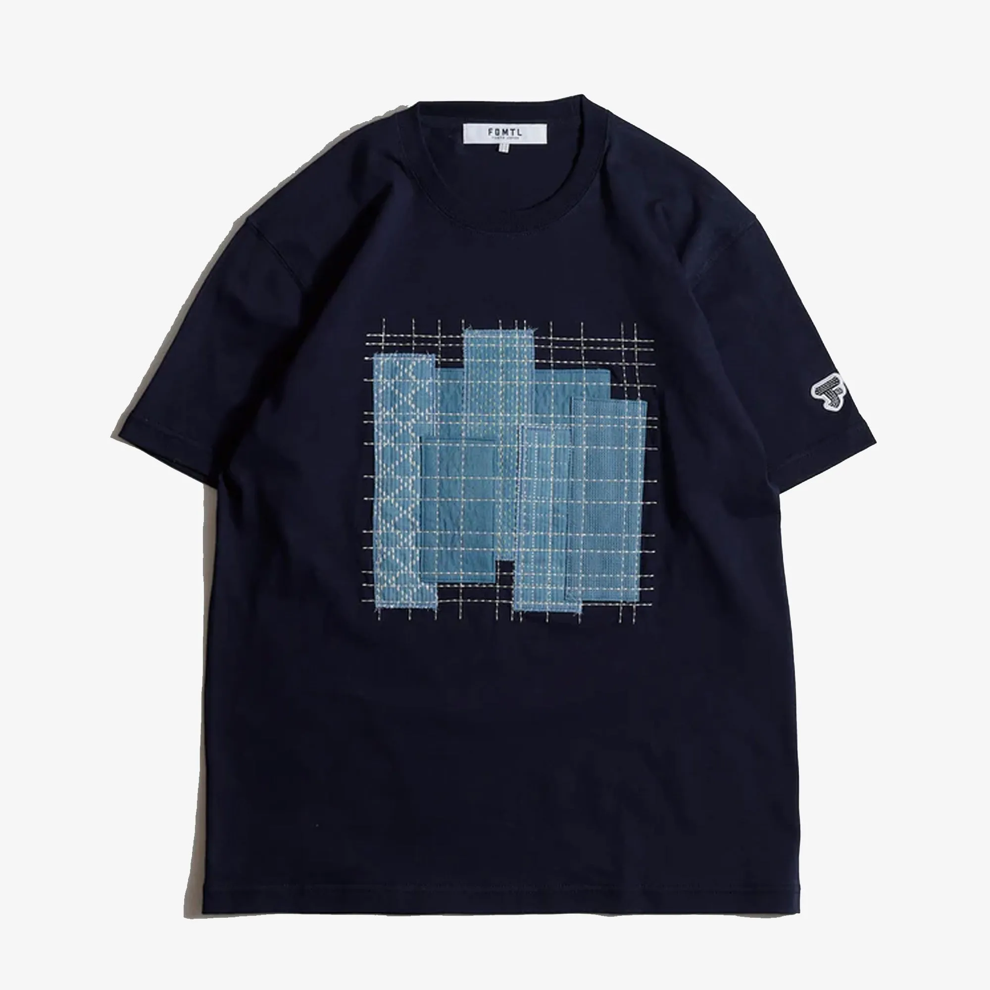 FDMTL | PATCHWORK TEE { NAVY