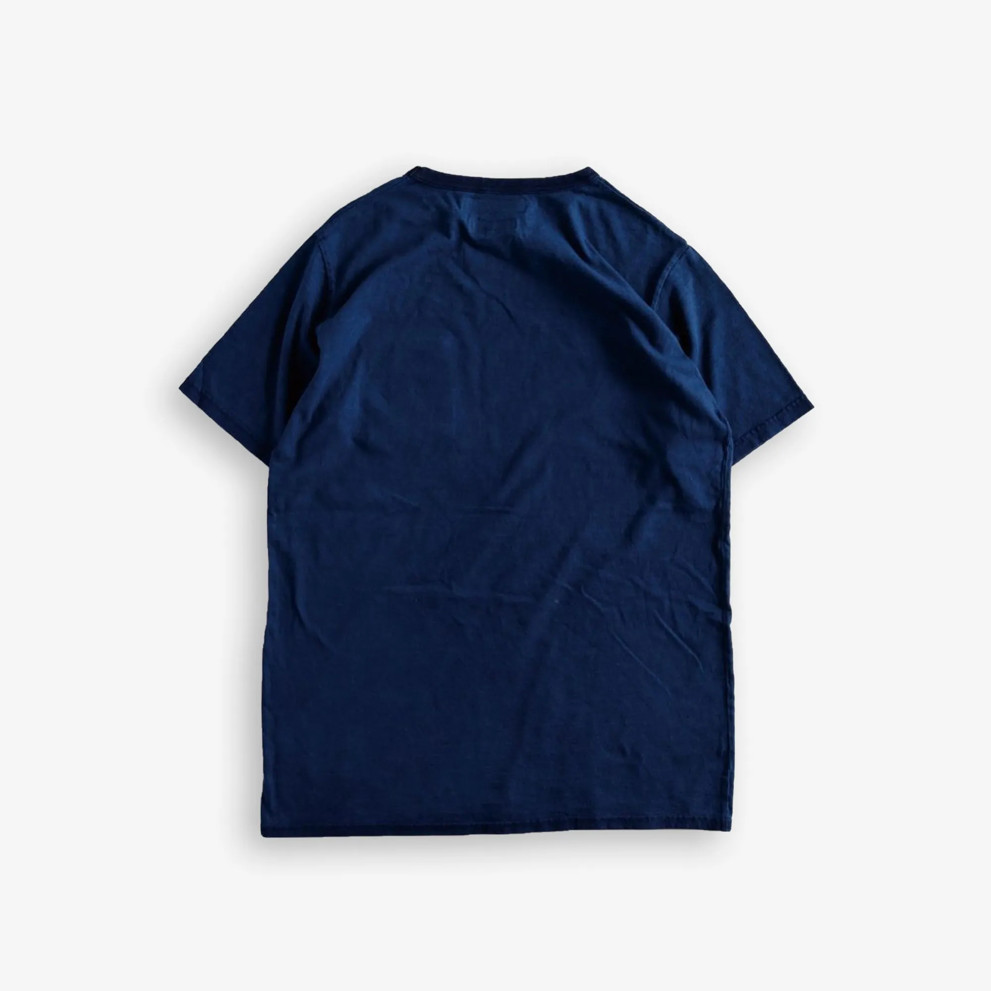 FDMTL | PRINTED PAISELY INDIGO TEE  { INDIGO