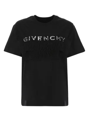 Givenchy Logo Lace Detailed T-Shirt