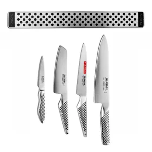 Global G-251138/M30 - 5 Pc. Magnetic Knife Bar Set
