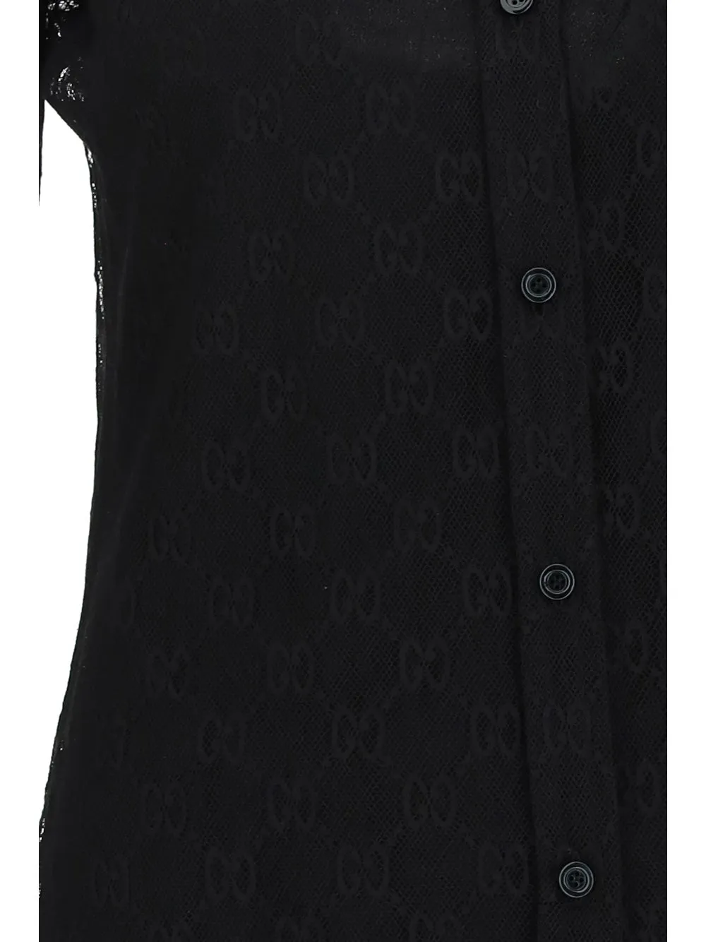 Gucci Lace-Detailed Long-Sleeved Shirt