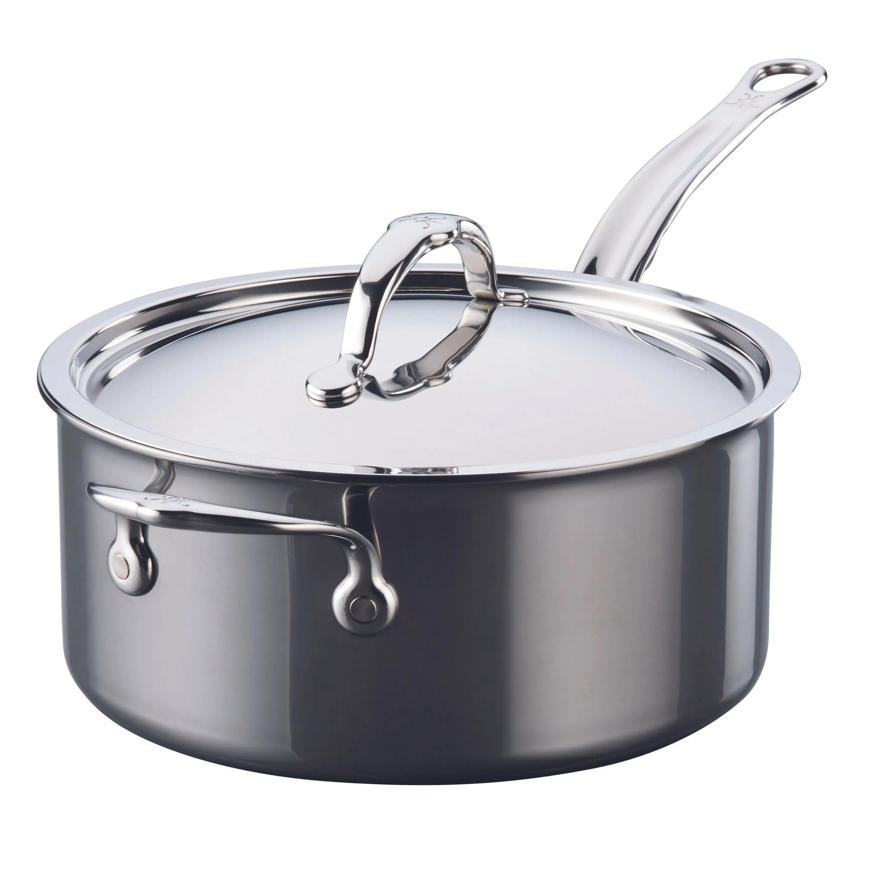 Hestan Nanobond Covered Saucepan w/helper handle - 4.0qt (22cm)
