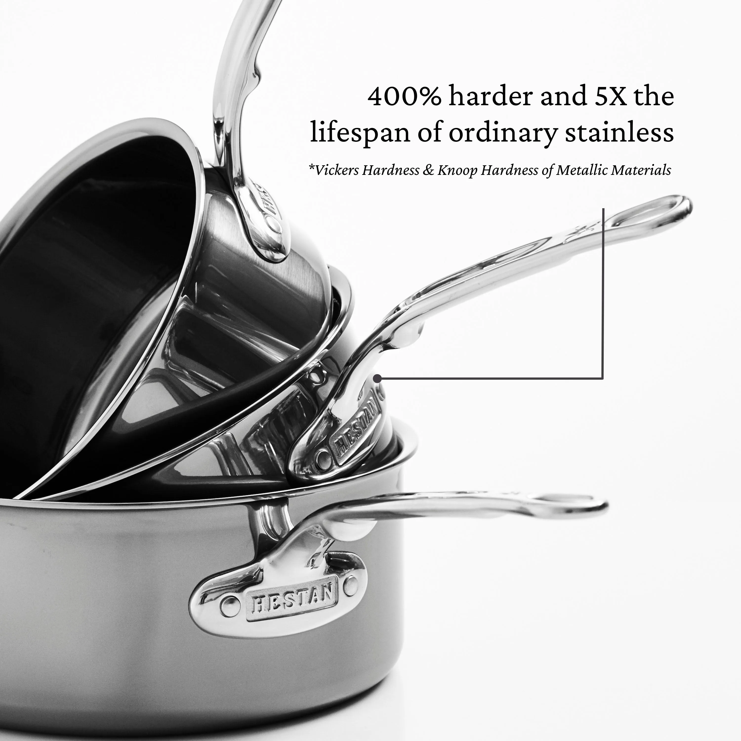 Hestan Nanobond Covered Saucepan w/helper handle - 4.0qt (22cm)