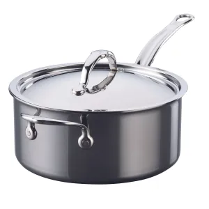 Hestan Nanobond Covered Saucepan w/helper handle - 4.0qt (22cm)