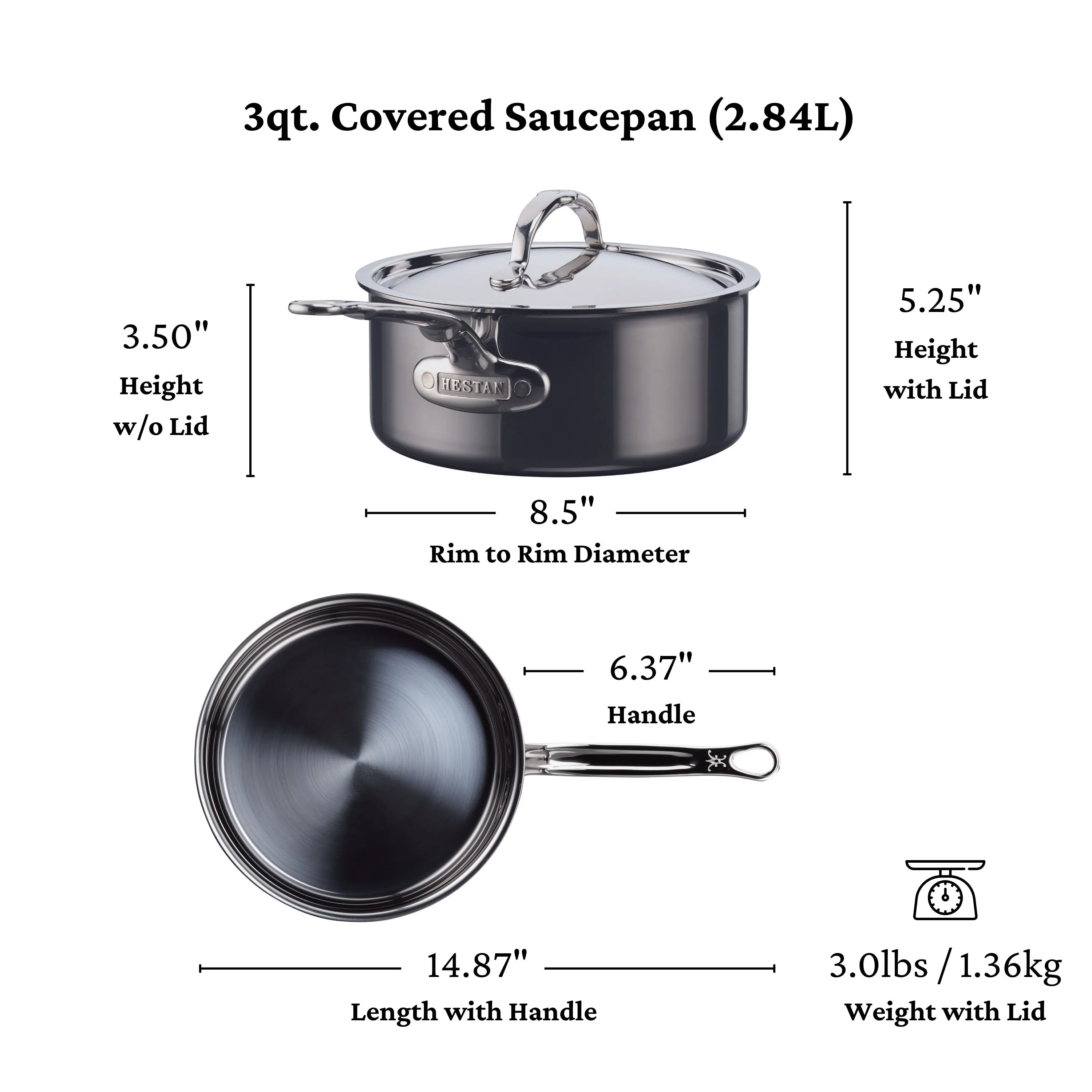 Hestan Nanobond Covered Saucepan