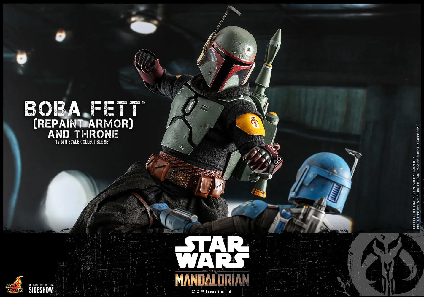 Hot Toys 1/6 Scale Television Masterpiece Series  - The Mandalorian - Boba Fett & Throne Set (Repaint Armor)