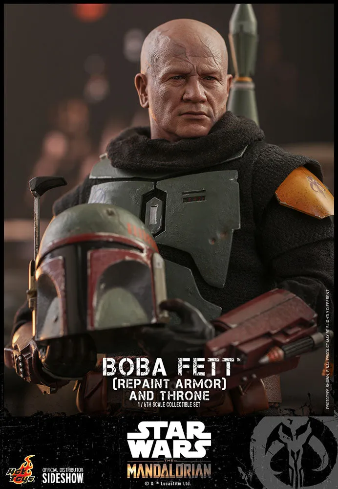 Hot Toys 1/6 Scale Television Masterpiece Series  - The Mandalorian - Boba Fett & Throne Set (Repaint Armor)