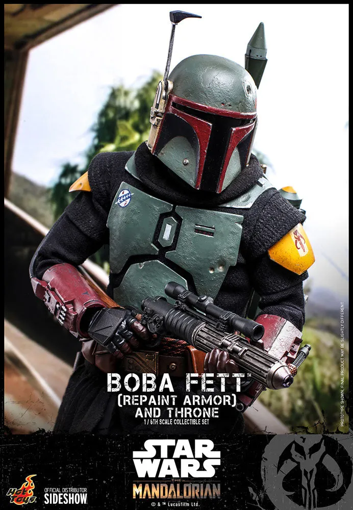 Hot Toys 1/6 Scale Television Masterpiece Series  - The Mandalorian - Boba Fett & Throne Set (Repaint Armor)