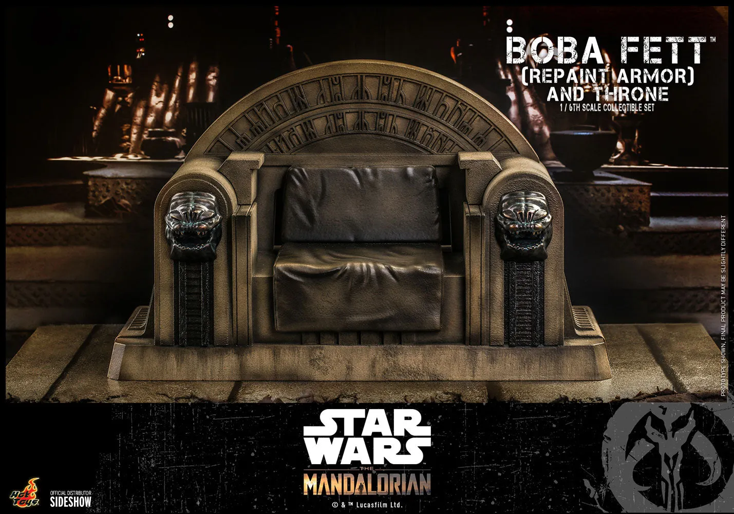 Hot Toys 1/6 Scale Television Masterpiece Series  - The Mandalorian - Boba Fett & Throne Set (Repaint Armor)