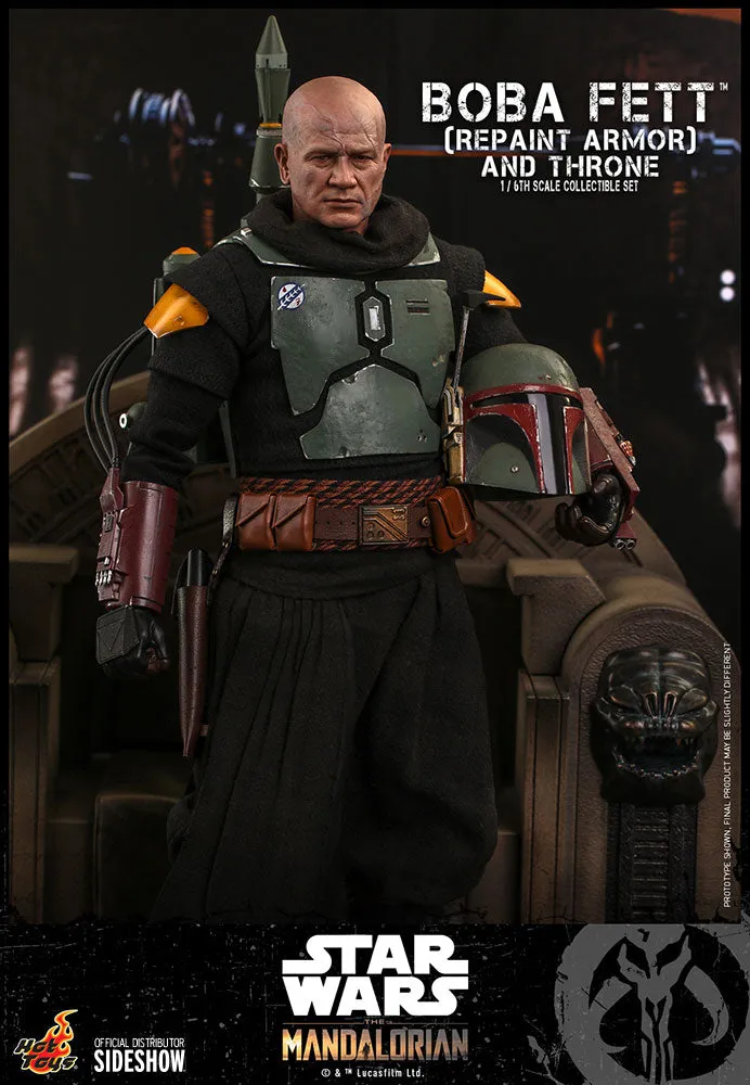 Hot Toys 1/6 Scale Television Masterpiece Series  - The Mandalorian - Boba Fett & Throne Set (Repaint Armor)