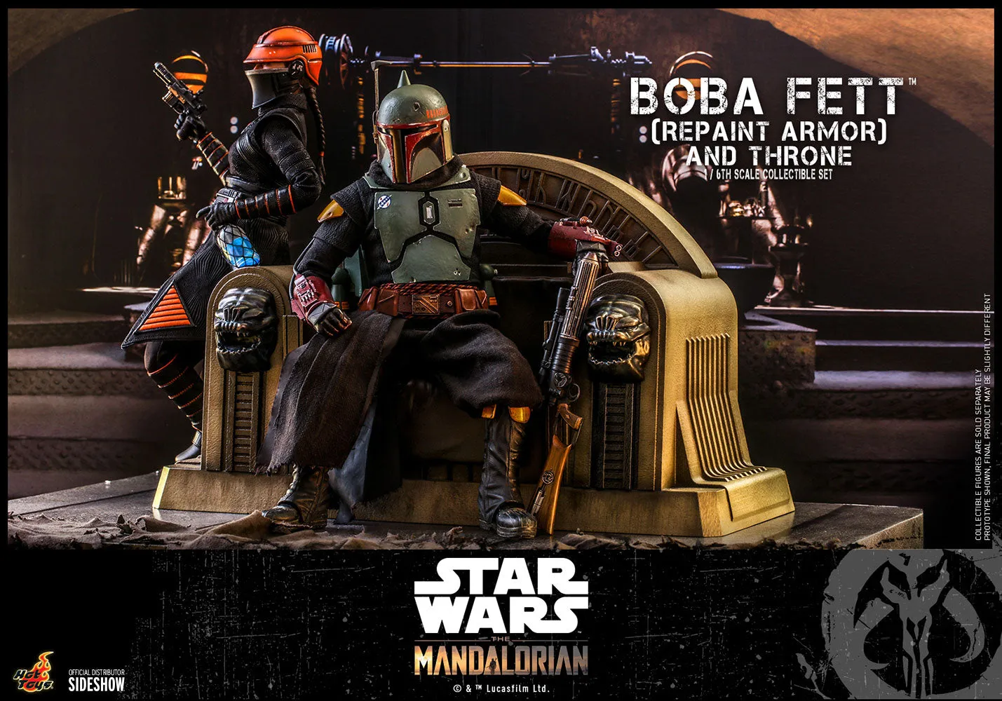 Hot Toys 1/6 Scale Television Masterpiece Series  - The Mandalorian - Boba Fett & Throne Set (Repaint Armor)