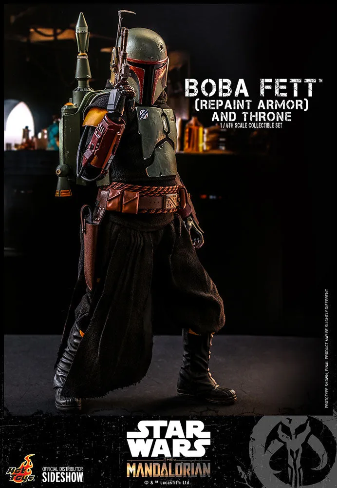 Hot Toys 1/6 Scale Television Masterpiece Series  - The Mandalorian - Boba Fett & Throne Set (Repaint Armor)