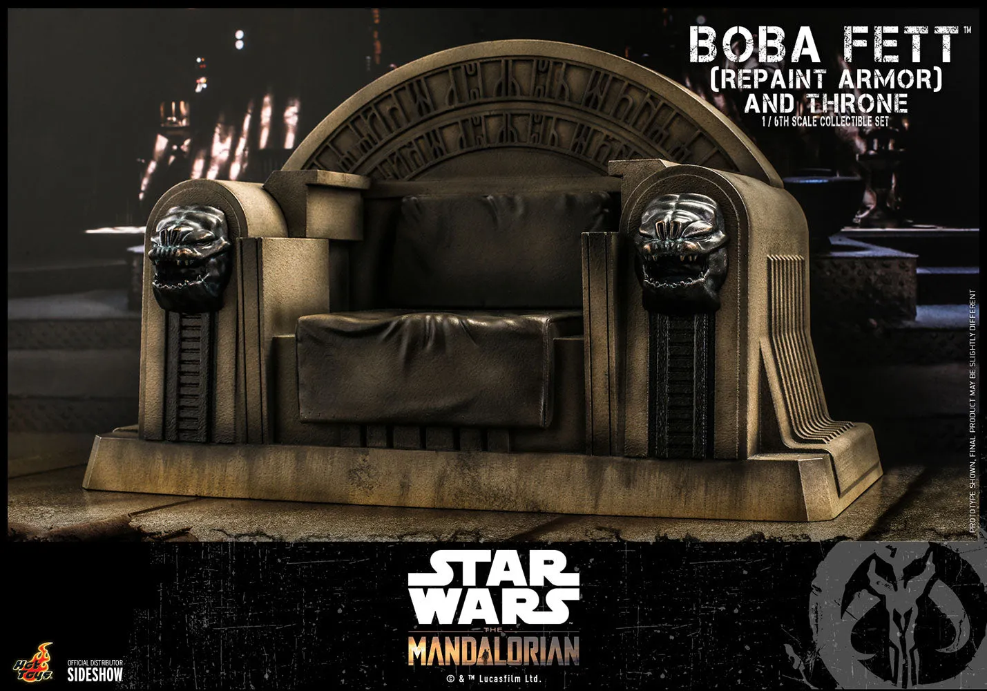 Hot Toys 1/6 Scale Television Masterpiece Series  - The Mandalorian - Boba Fett & Throne Set (Repaint Armor)