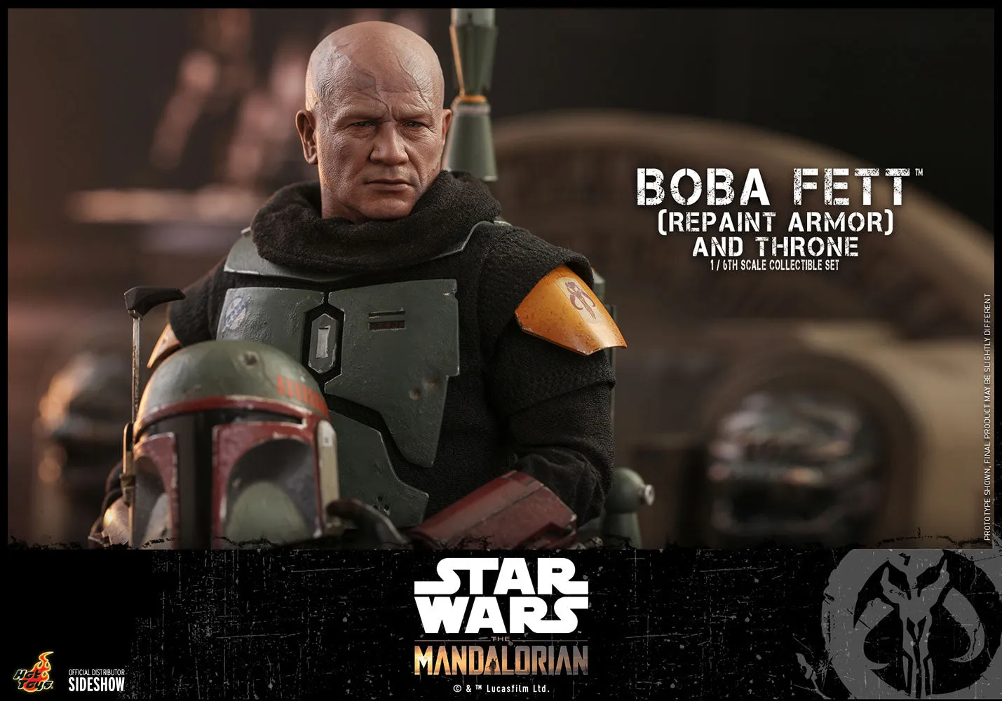 Hot Toys 1/6 Scale Television Masterpiece Series  - The Mandalorian - Boba Fett & Throne Set (Repaint Armor)