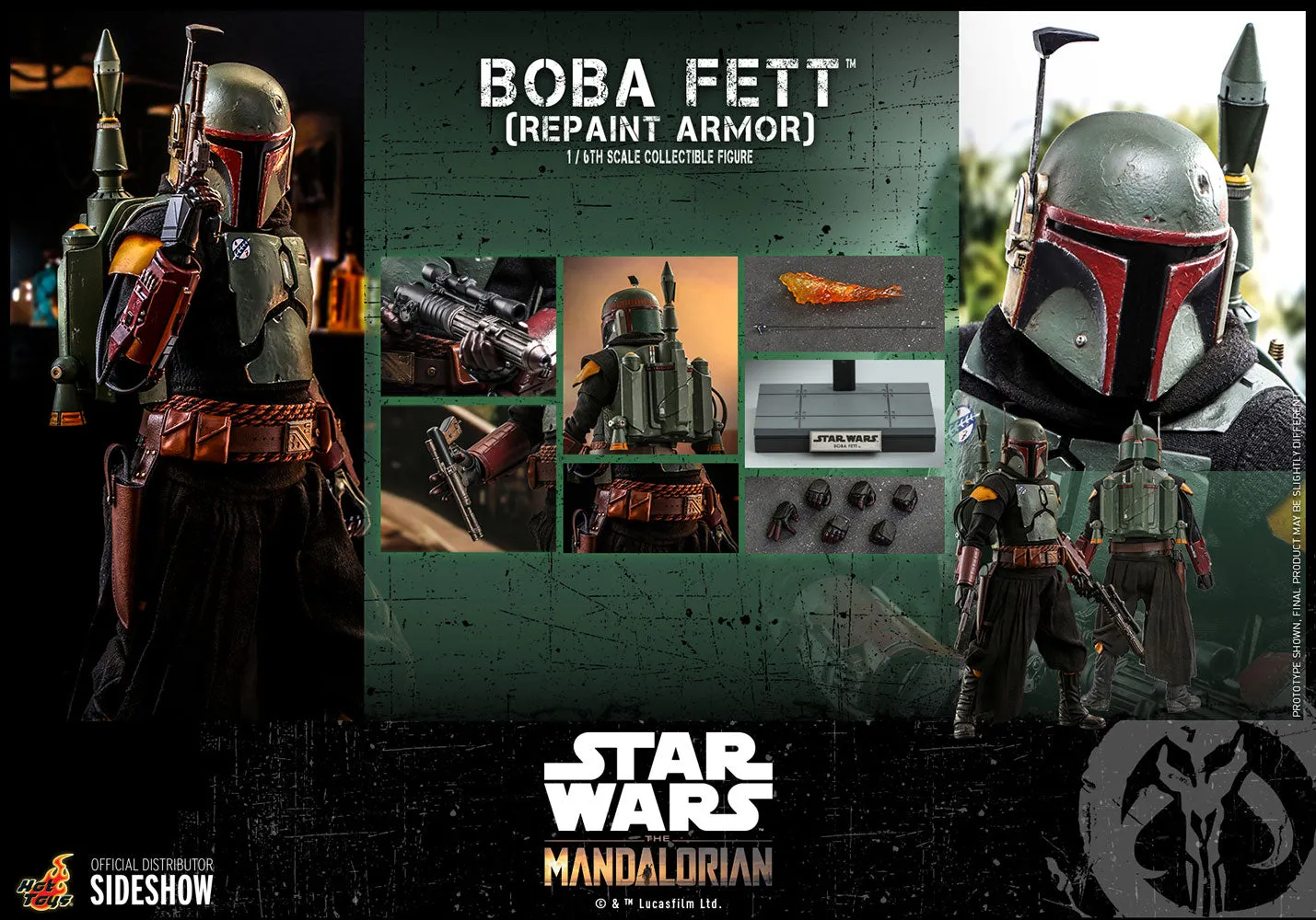 Hot Toys 1/6 Scale Television Masterpiece Series  - The Mandalorian - Boba Fett (Repaint Armor)