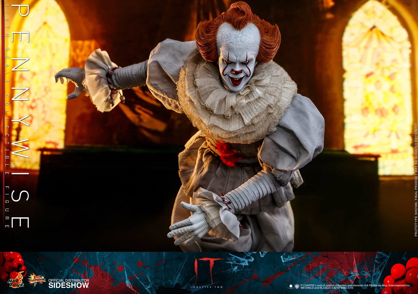 Hot Toys Movie Masterpiece 1/6 Scale Figure - IT Chapter Two - Pennywise