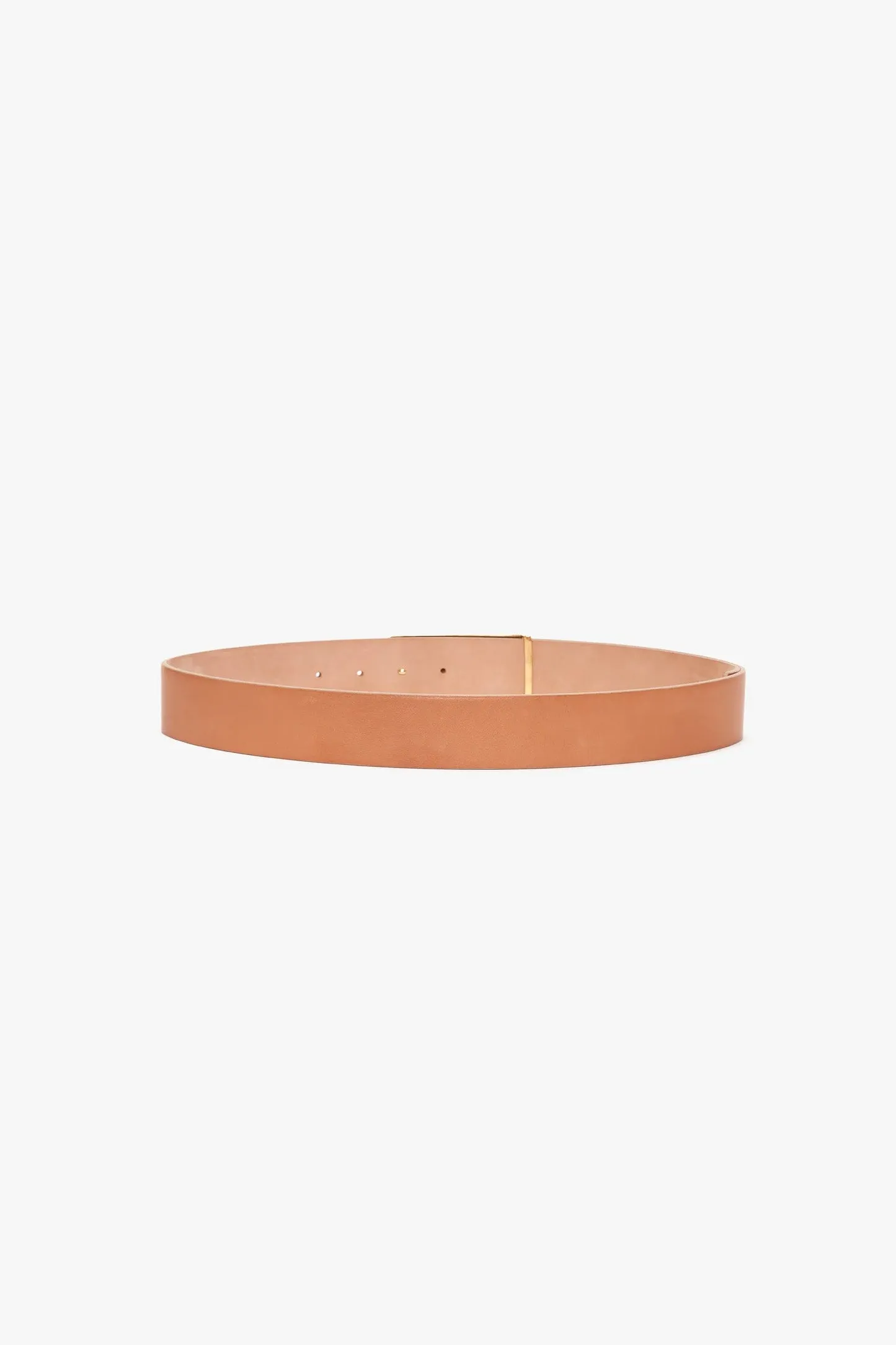Jumbo Frame Belt In Sand Leather