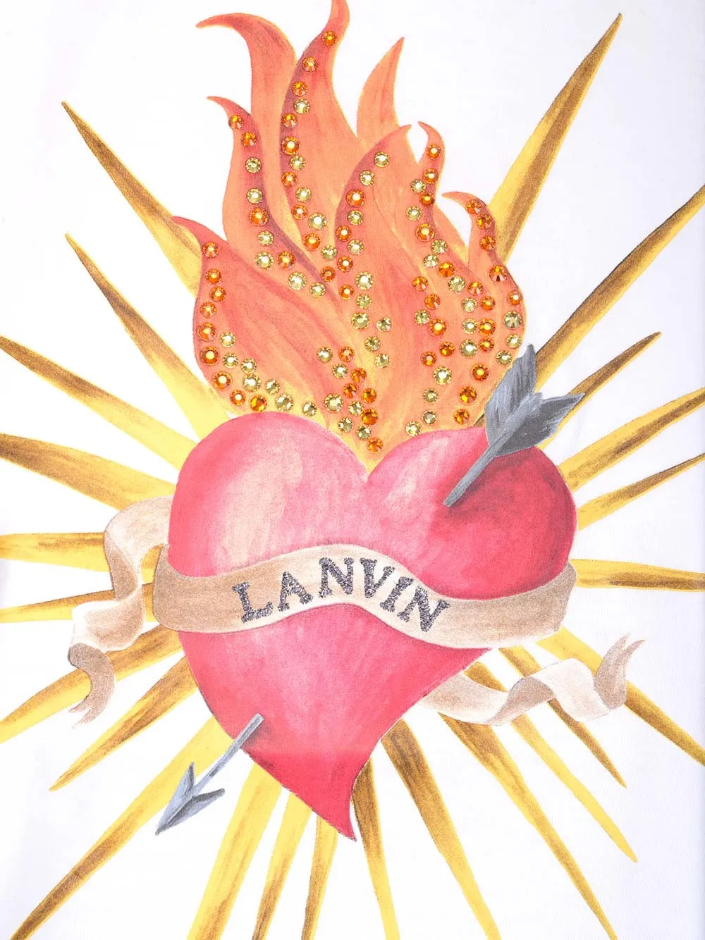 Lanvin Logo Detailed Crewneck T-Shirt