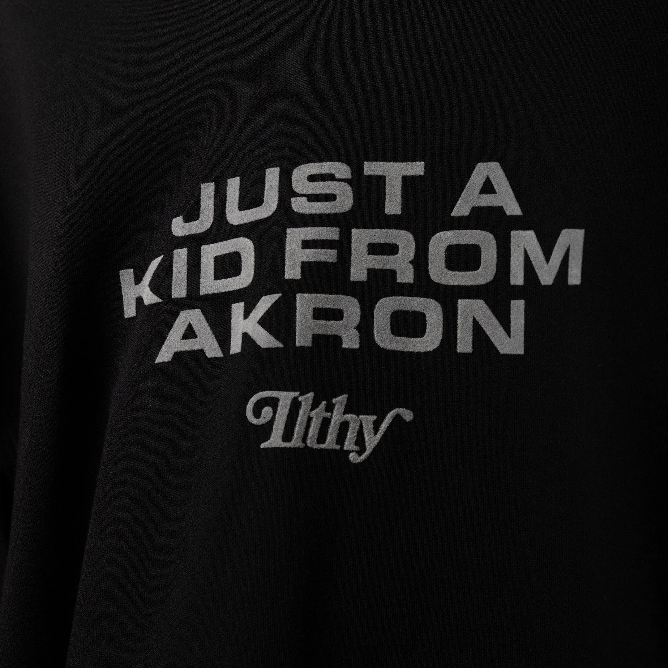 LJFF x ILTHY® Just a Kid from Akron Velvet Print Hoodie