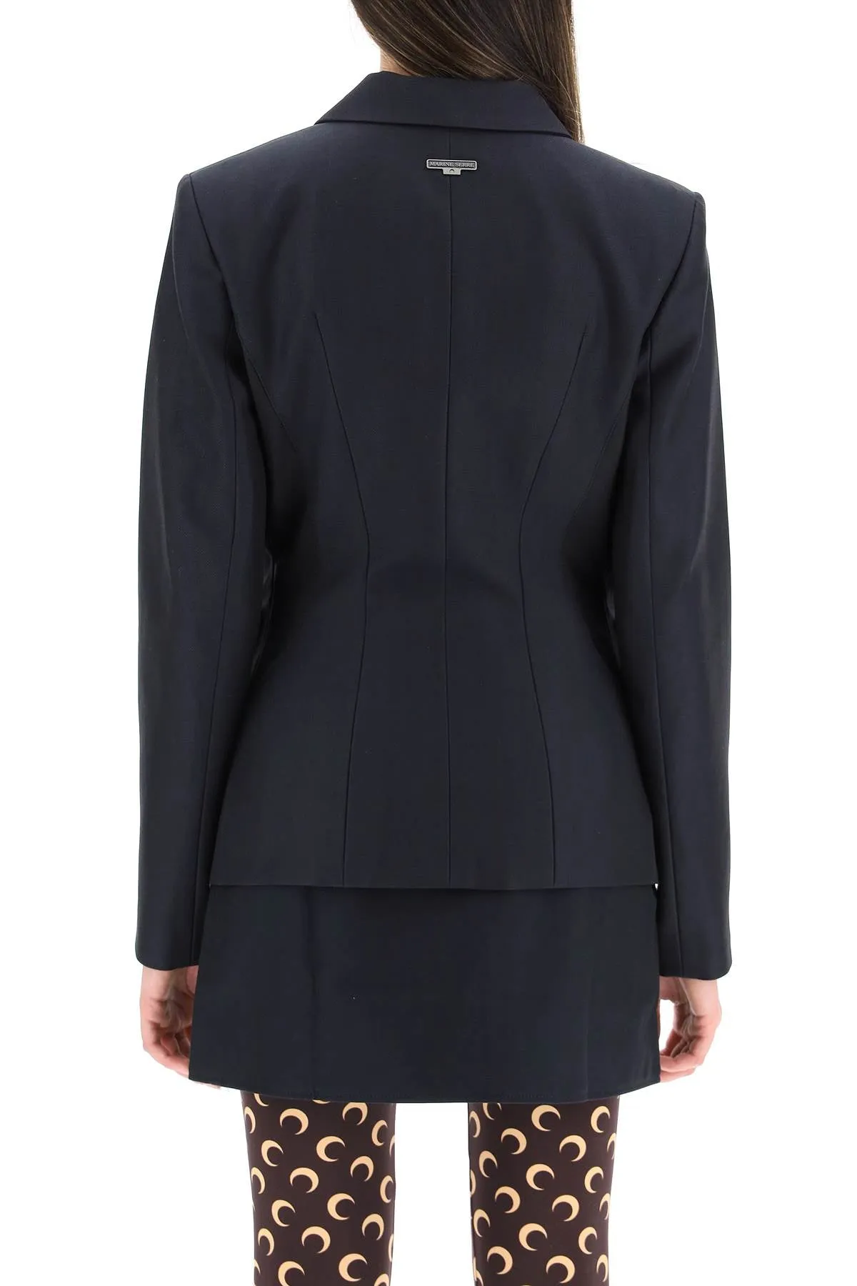 Marine Serre Pocket Detailed Buttoned Jacket