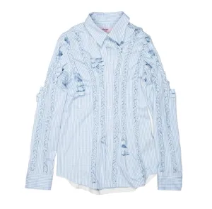 Martine Rose Knotted Detailed Poplin Shirt