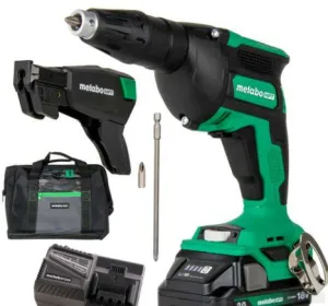 Metabo 18V MultiVolt™ Cordless Drywall Screw Gun Kit w/ Collated Screw Magazine | Metabo HPT {W18DAQB}