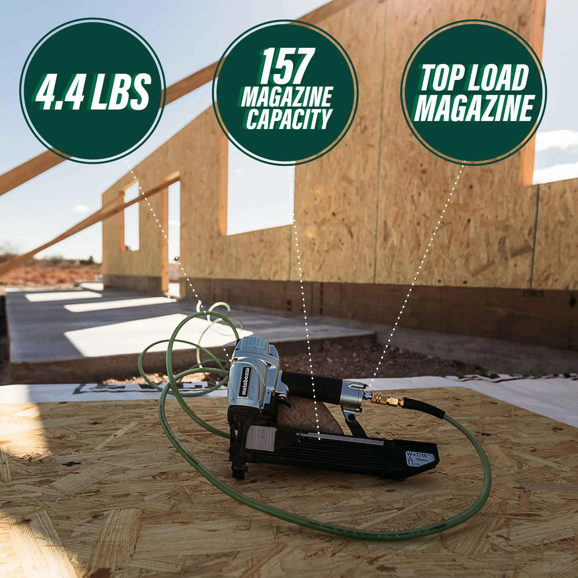 Metabo - Construction Stapler, Standard Crown, 7/16" [N5008AC2]