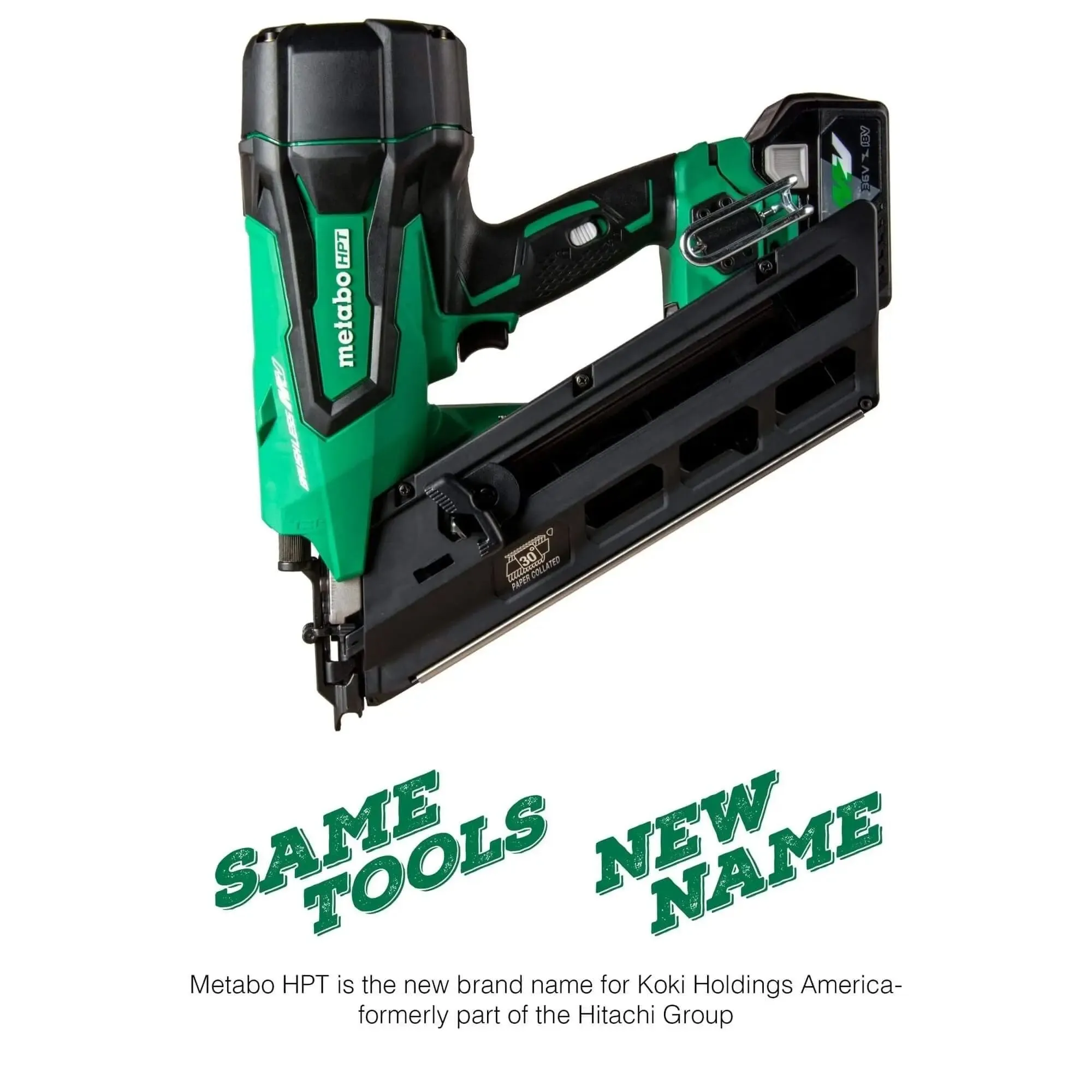 Metabo NR3690DCM  -  36V CORDLESS PAPER STRIP FRAMING NAILER 2.5AH KIT