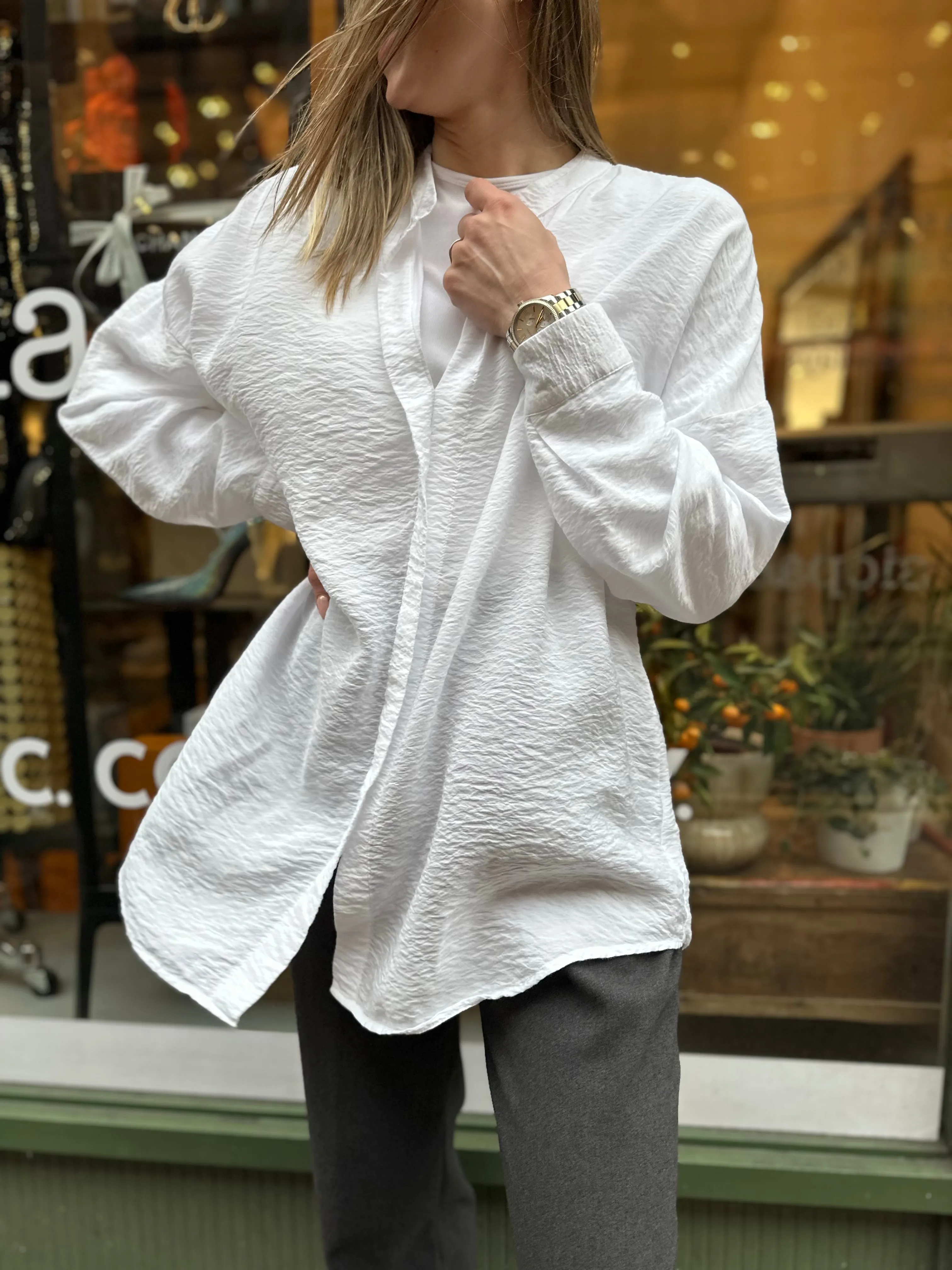 Mint Velvet Size Medium White Shirt