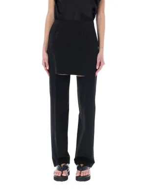 MM6 Maison Margiela Layered Effect Tailored Trousers