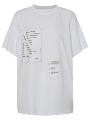 MM6 Maison Margiela Patch Detailed Crewneck T-Shirt