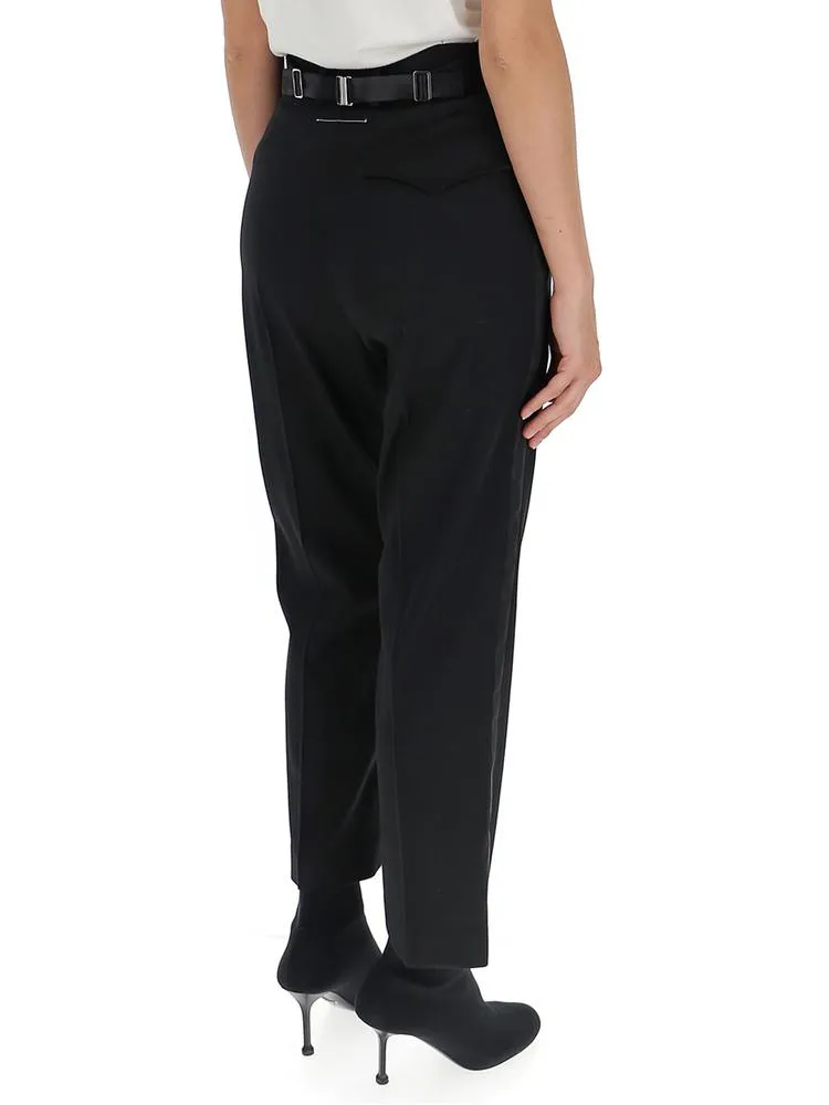Mm6 Maison Margiela Tailored Belted Trousers
