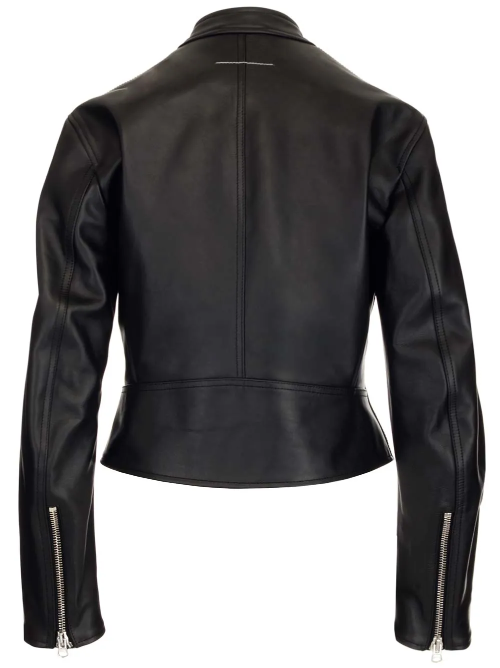 MM6 Maison Margiela Zip Detailed Biker Jacket