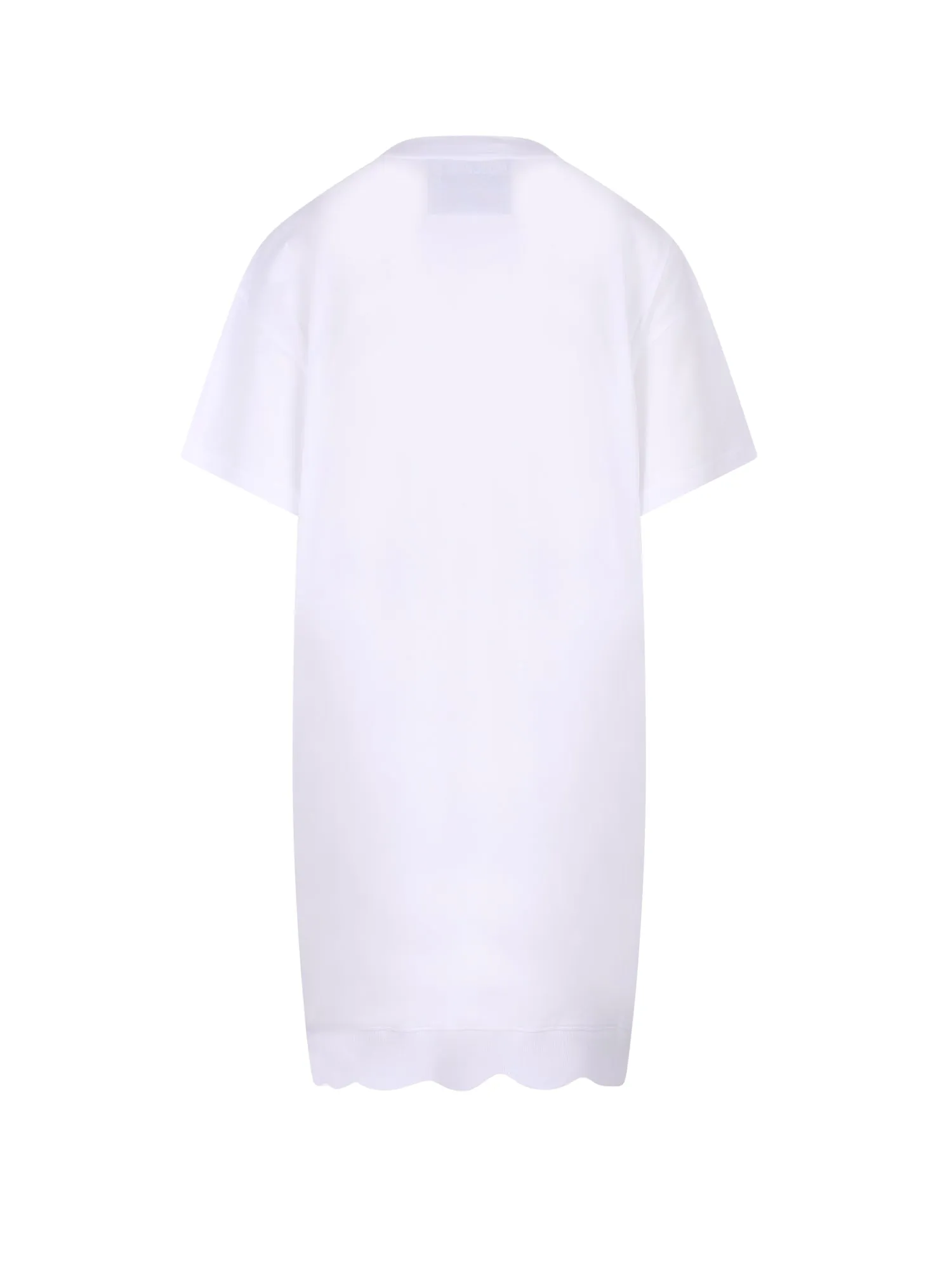 Moschino Logo Detailed Crewneck Mini T-Shirt Dress