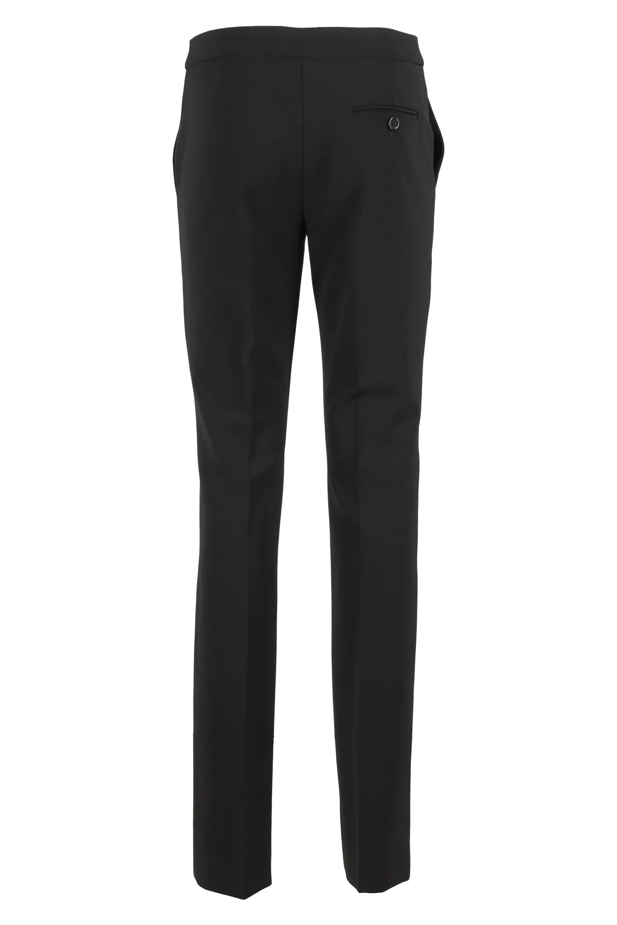 Moschino Mid Rise Straight Leg Tailored Trousers
