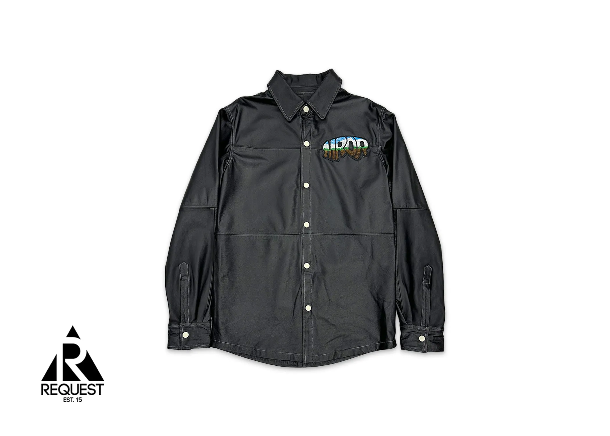 MRDR BRAVADO  Leather Work Shirt Coal