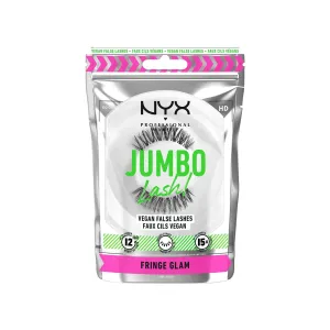 NYX Jumbo Lash Vegan False Lashes Reusable   Case Fringe Glam