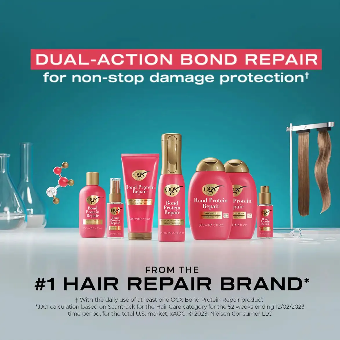 OGX Bond Protein Repair Lightweight Shampoo - 13 oz