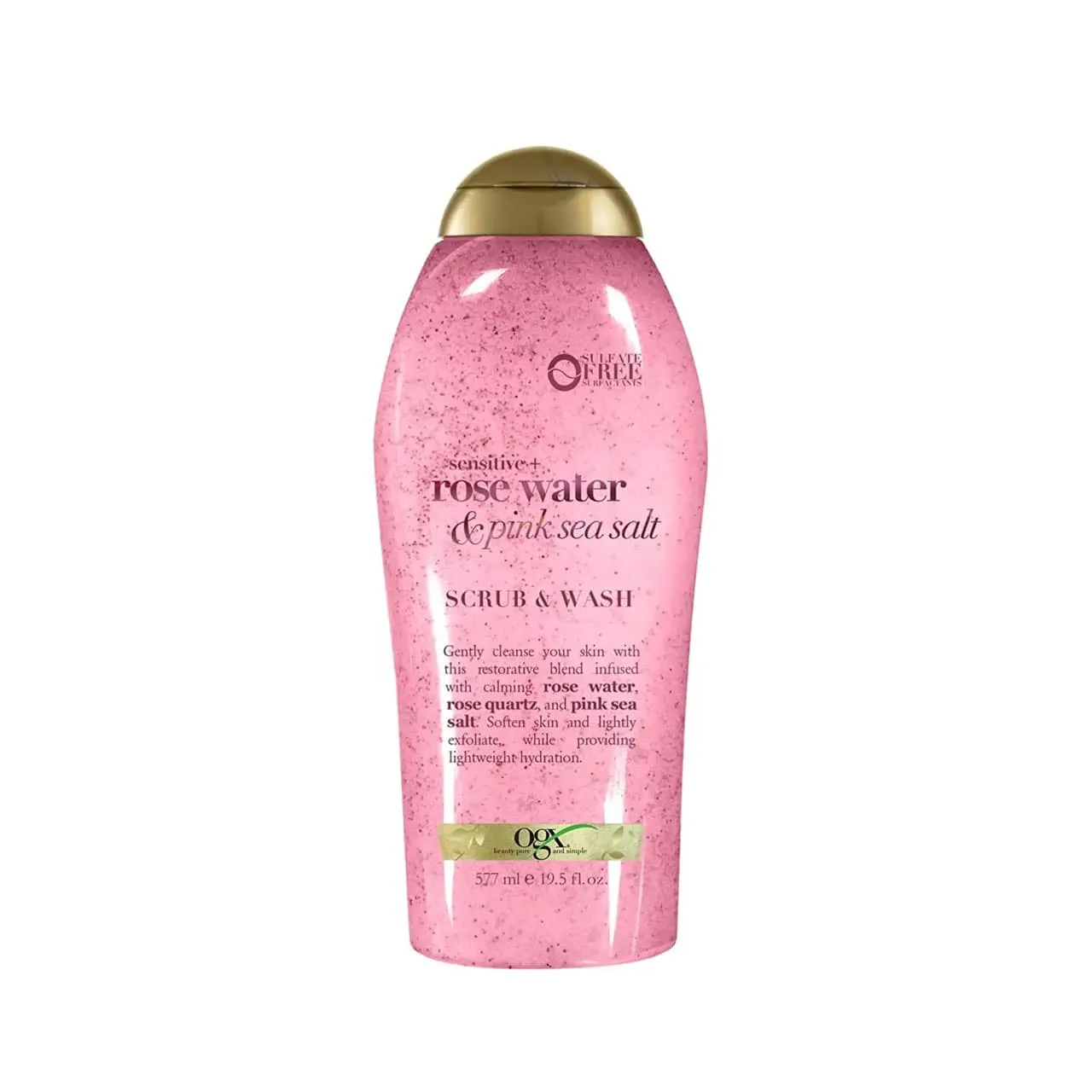 OGX Scrub & Wash Sensitive Rose Water & Pink Sea Salt 577ml