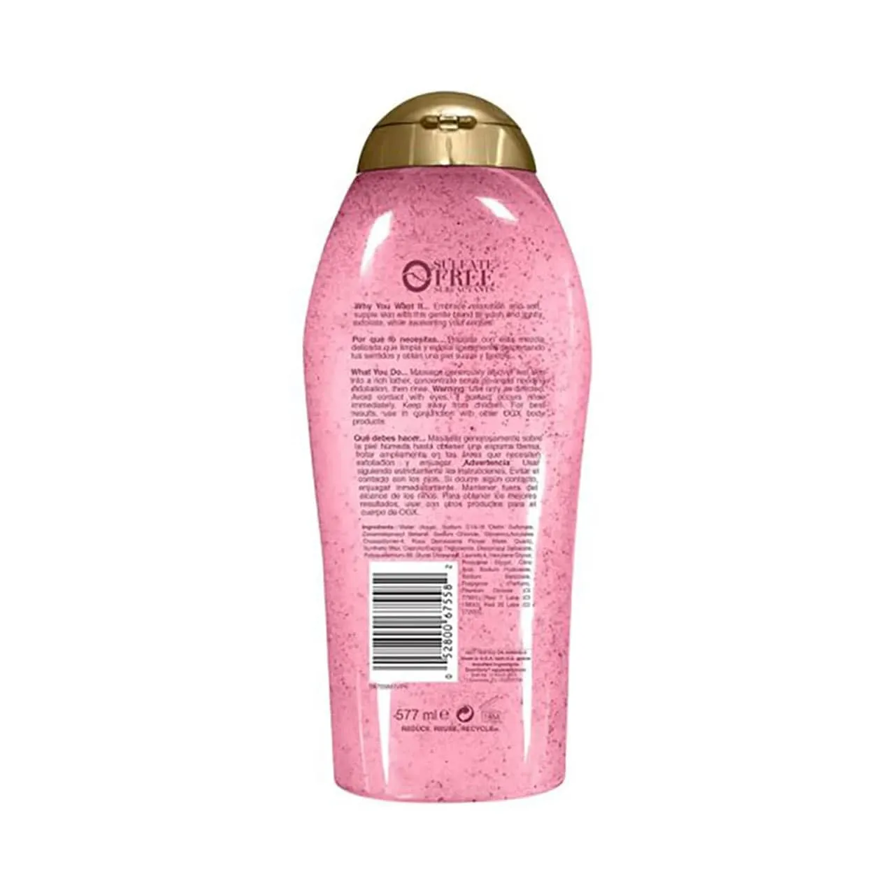OGX Scrub & Wash Sensitive Rose Water & Pink Sea Salt 577ml